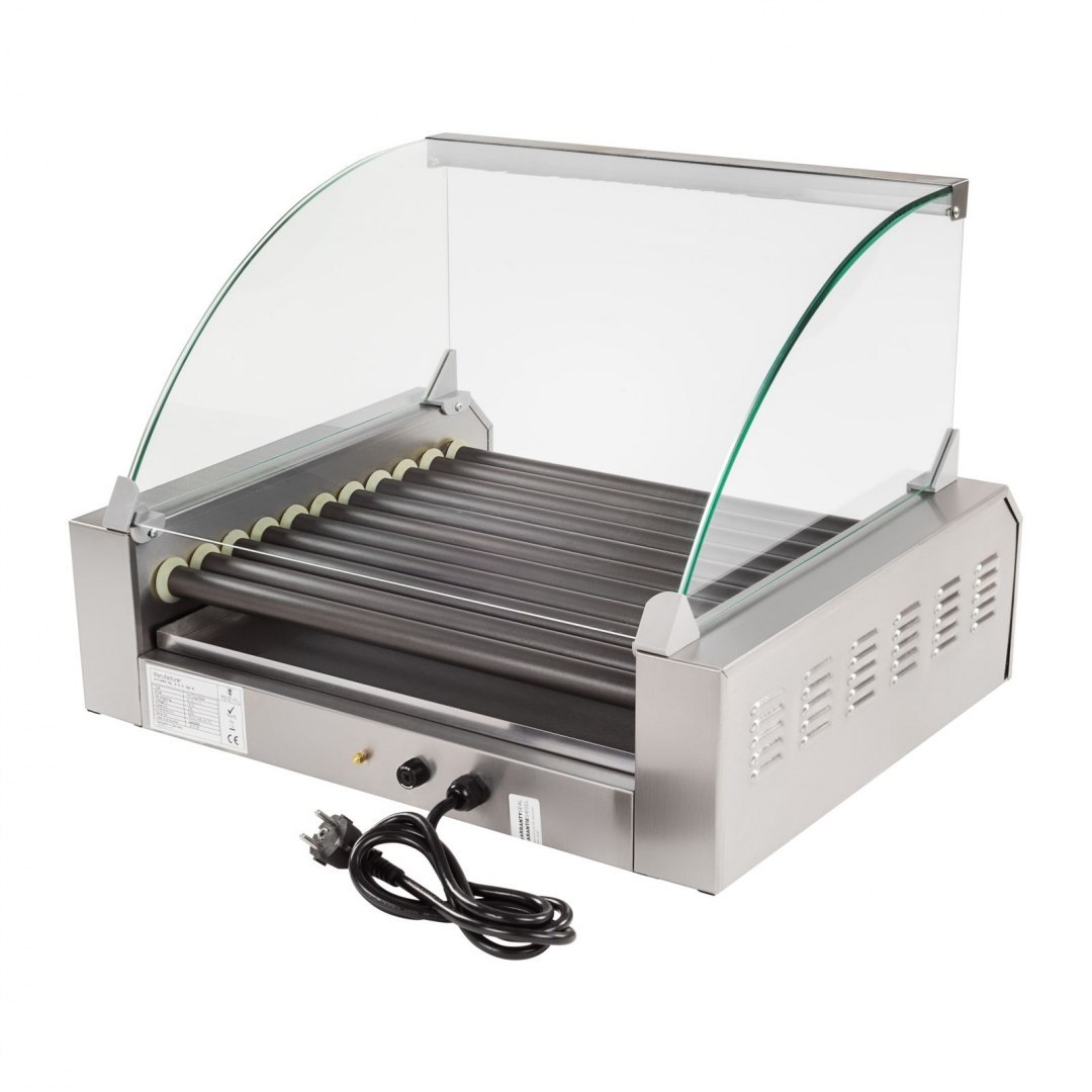 Grill rolkowy z szybą Roller grill z rolkami z teflonu 11T Royal Catering Grill rolkowy z szybą Roller grill z rolkami z teflonu 11T Royal Catering