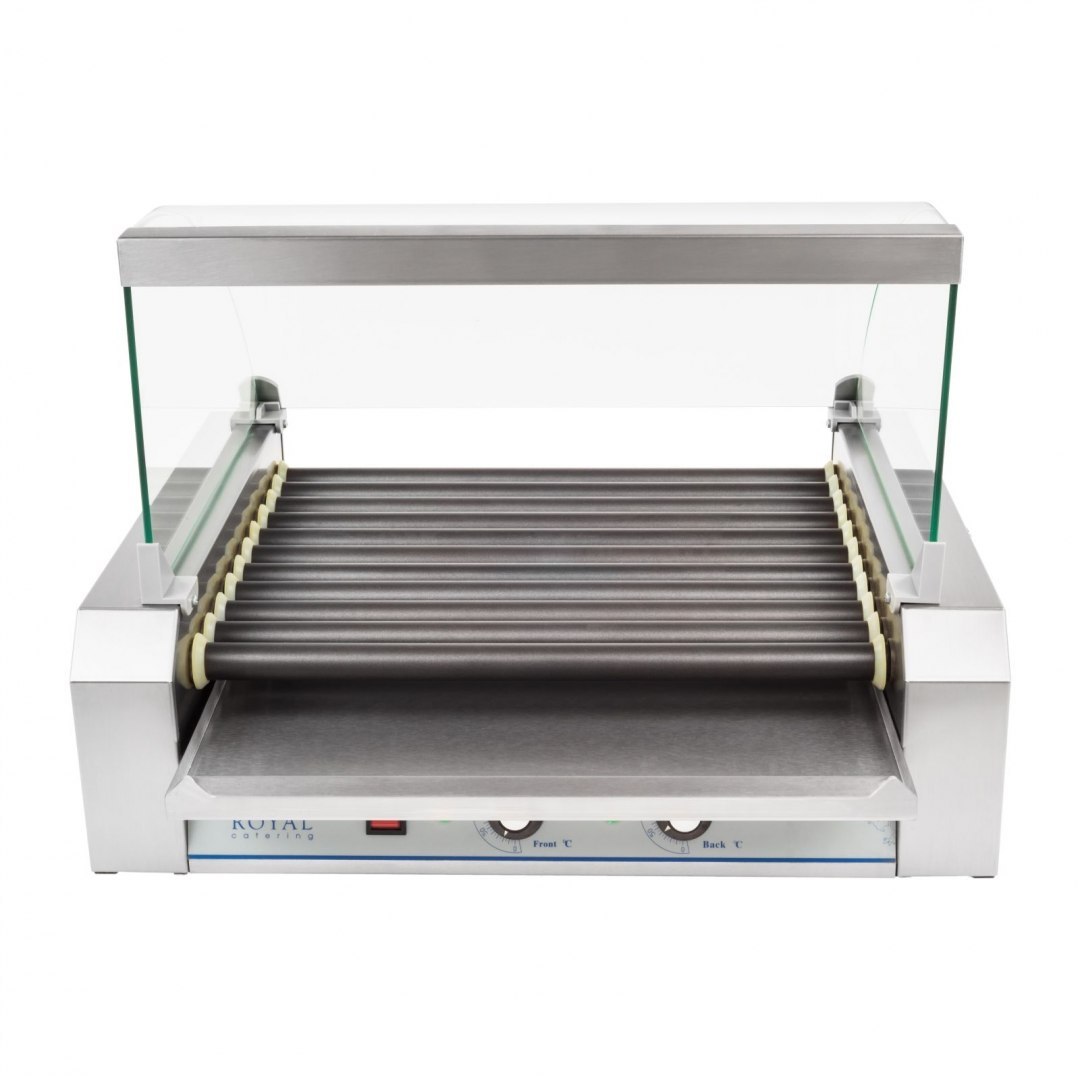 Grill rolkowy z szybą Roller grill z rolkami z teflonu 11T Royal Catering Grill rolkowy z szybą Roller grill z rolkami z teflonu 11T Royal Catering