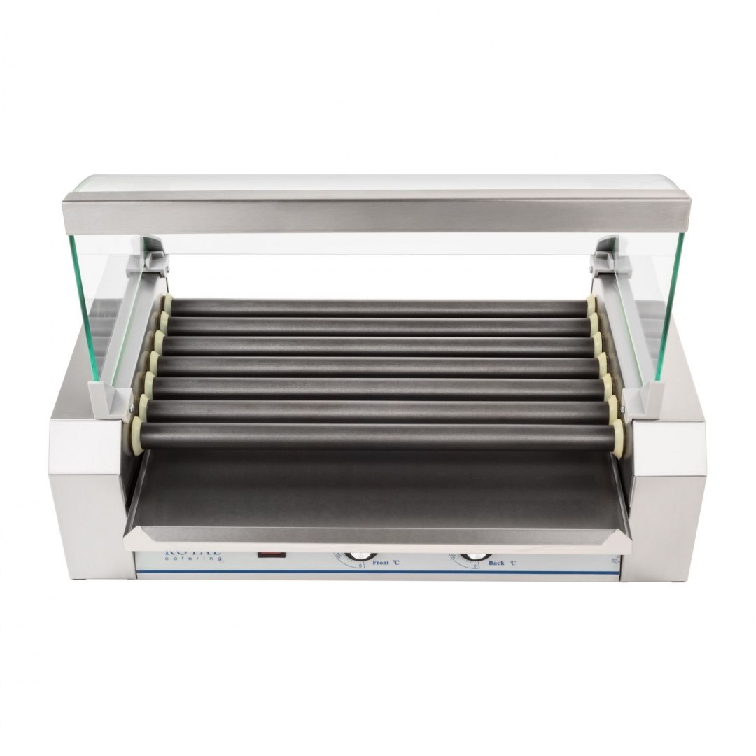 Grill rolkowy z szybą Roller grill z rolkami z teflonu 7T Royal Catering Grill rolkowy z szybą Roller grill z rolkami z teflonu 7T Royal Catering