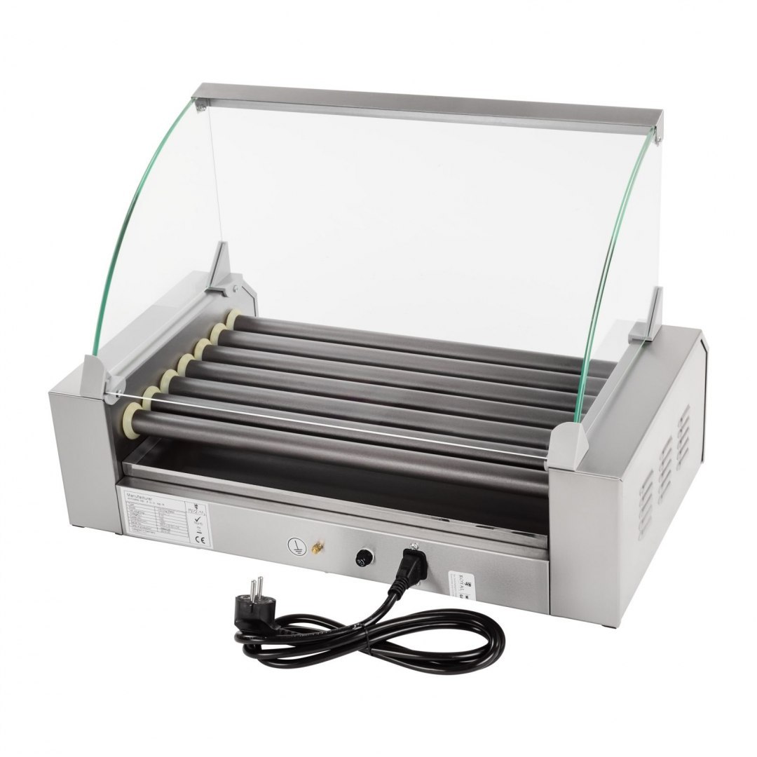 Grill rolkowy z szybą Roller grill z rolkami z teflonu 7T Royal Catering Grill rolkowy z szybą Roller grill z rolkami z teflonu 7T Royal Catering