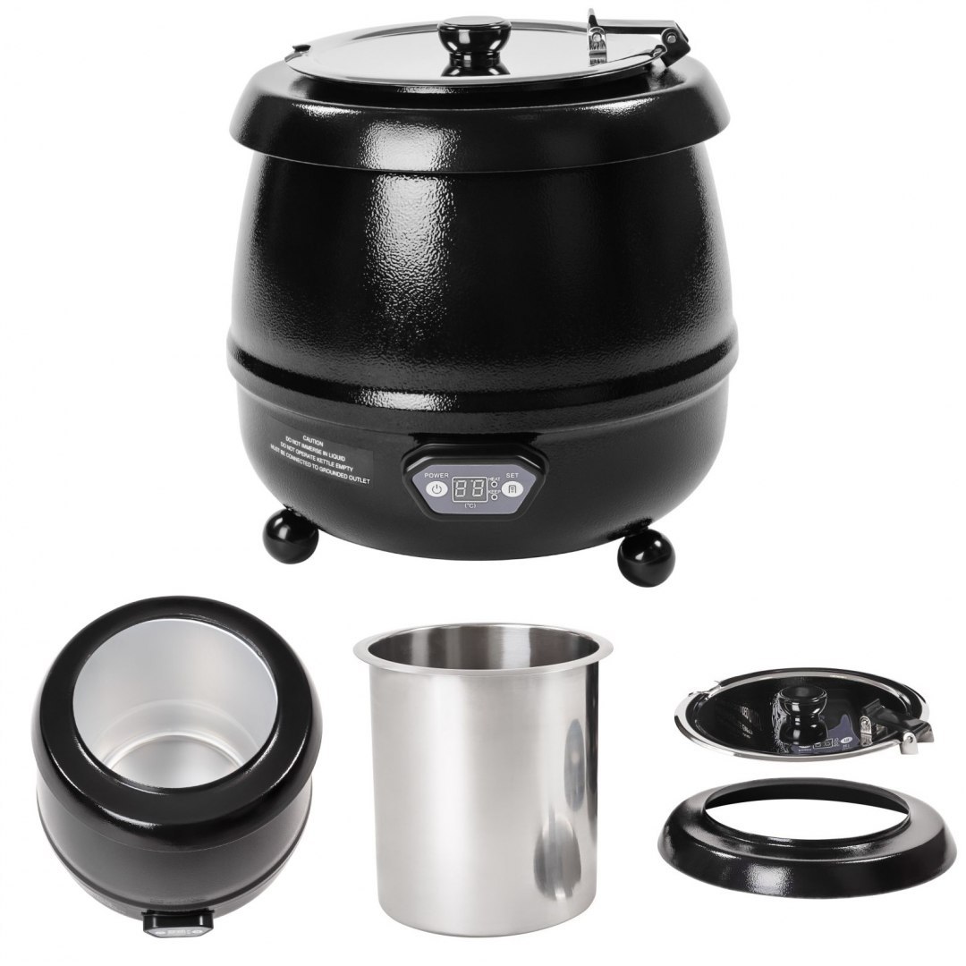 Kociołek elektryczny do zupy sterowany elektronicznie 10L Royal Catering Kociołek elektryczny do zupy sterowany elektronicznie 10L Royal Catering