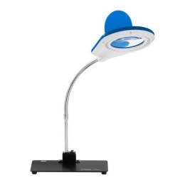 Lampka biurkowa LED bezcieniowa ze szkłem powiększającym 5x/10x - Niebieska Stamos Soldering