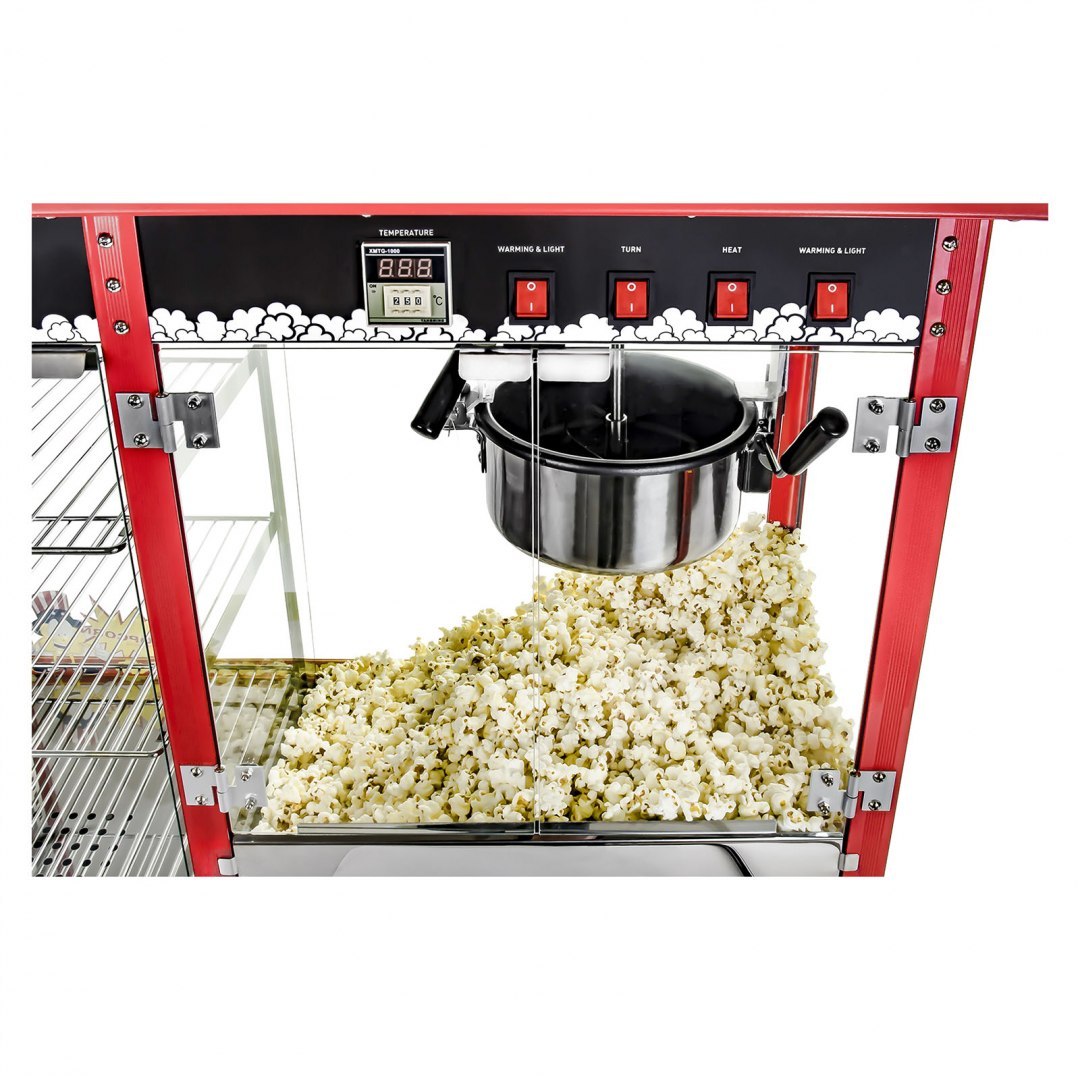 Maszyna do popcornu z witryną grzewczą Royal Catering Royal Catering Maszyna do popcornu z witryną grzewczą Royal Catering Royal Catering