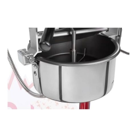 Mobilna maszyna do popcornu z wózkiem na kółkach TEFLON 1600W Royal Catering Mobilna maszyna do popcornu z wózkiem na kółkach TEFLON 1600W Royal Catering