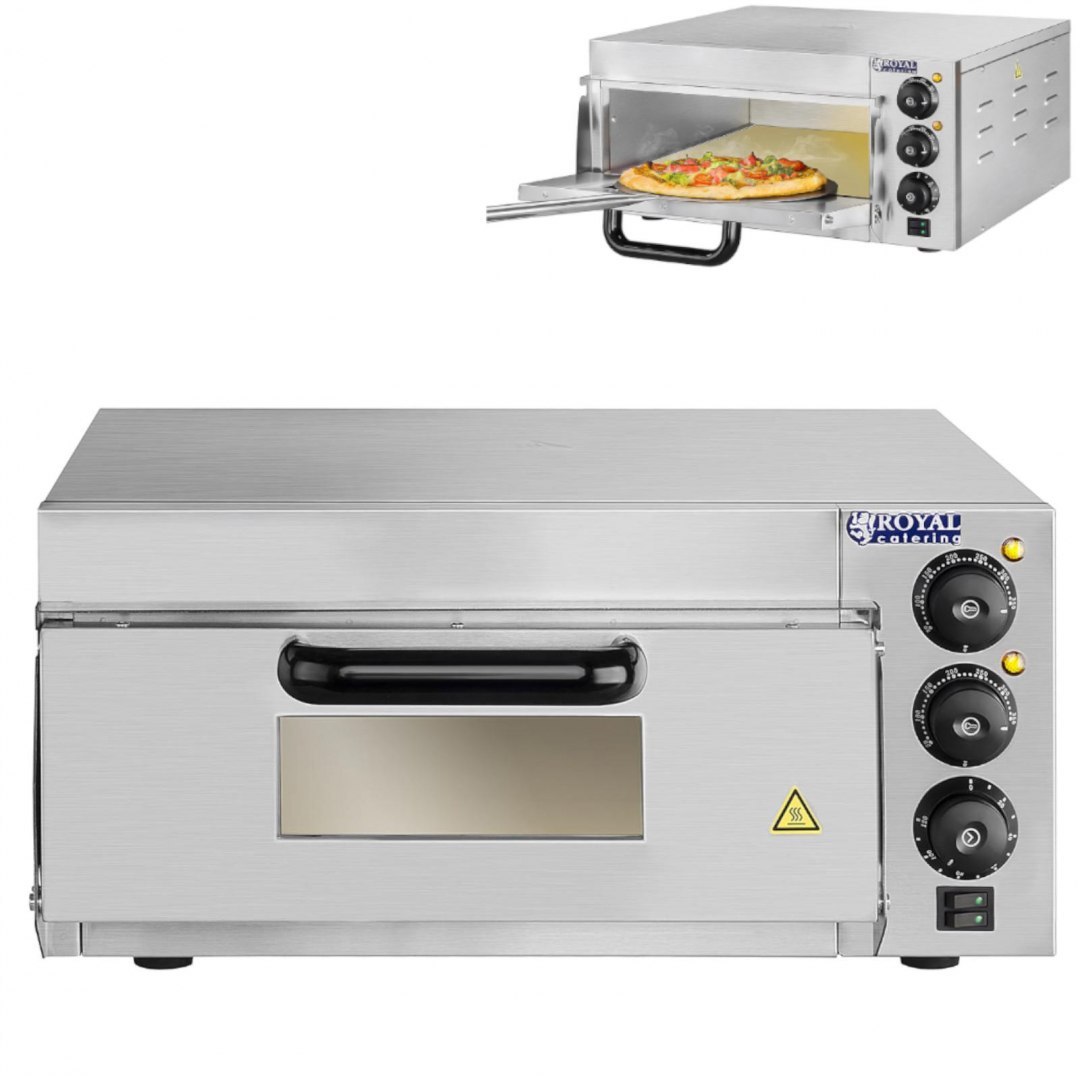 Piec do pizzy 1x40cm jednokomorowy 2000W 230V Timer 120min Royal Catering Royal Catering Piec do pizzy 1x40cm jednokomorowy 2000W 230V Timer 120min Royal Catering Royal Catering