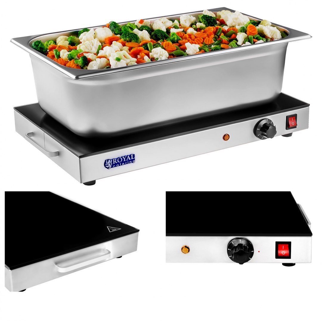 Płyta taca grzewcza stołowa gastronomiczna GN 1/1 Royal Catering Royal Catering Płyta taca grzewcza stołowa gastronomiczna GN 1/1 Royal Catering Royal Catering
