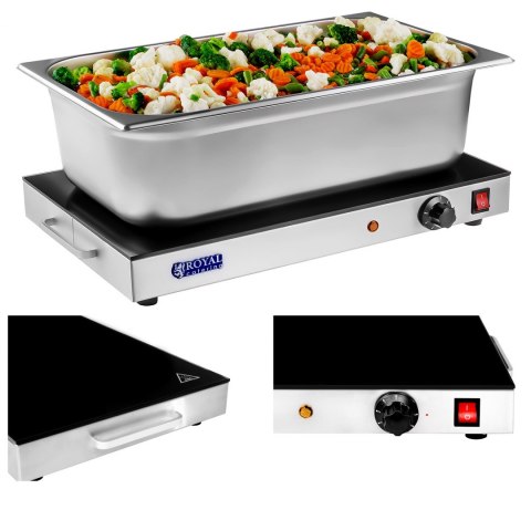 Płyta taca grzewcza stołowa gastronomiczna GN 1/1 Royal Catering Royal Catering Płyta taca grzewcza stołowa gastronomiczna GN 1/1 Royal Catering Royal Catering