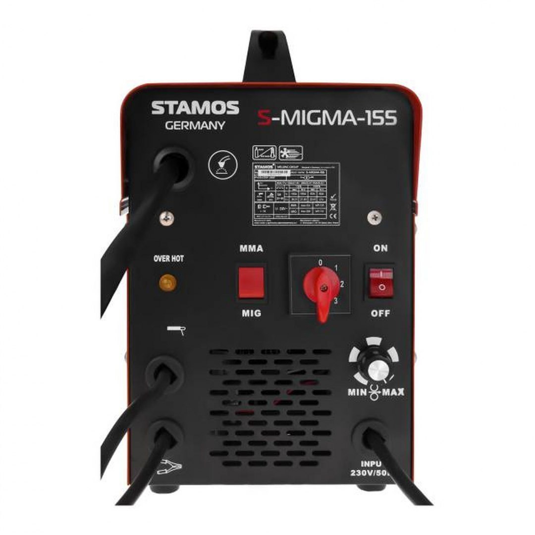 Półautomat transformatorowy spawalniczy migomat IGBT MIG/MAG MMA 155A Stamos Germany Półautomat transformatorowy spawalniczy migomat IGBT MIG/MAG MMA 155A Stamos Germany