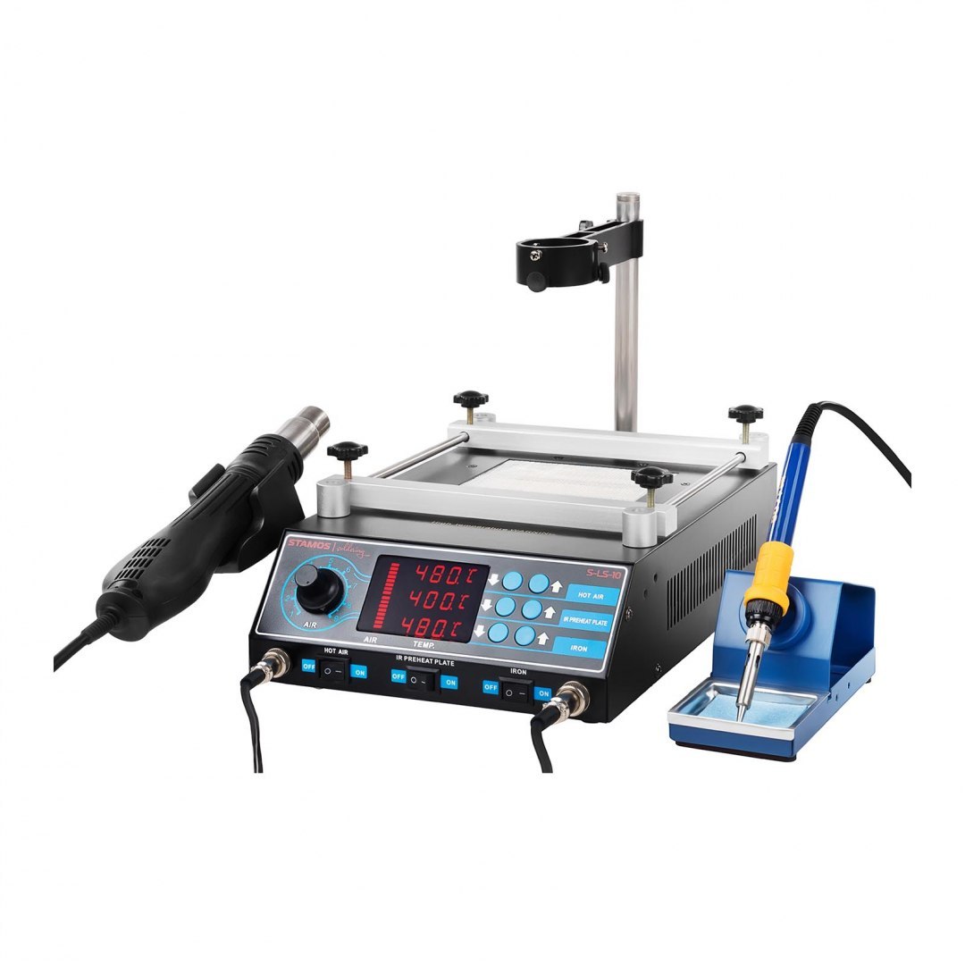 Profesjonalna stacja lutownicza Hot Air podgrzewacz BGA Preheater S-LS-10 Stamos Soldering Profesjonalna stacja lutownicza Hot Air podgrzewacz BGA Preheater S-LS-10 Stamos Soldering