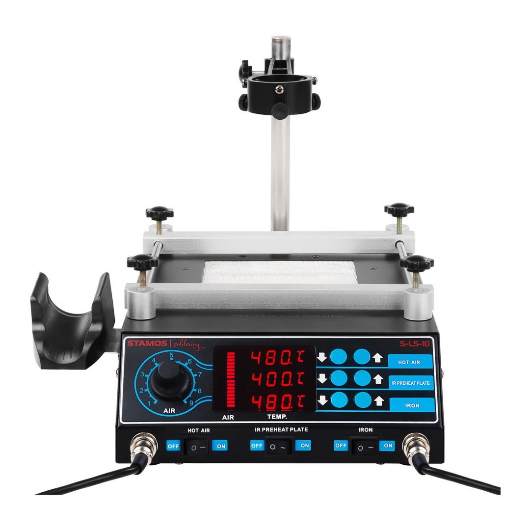 Profesjonalna stacja lutownicza Hot Air podgrzewacz BGA Preheater S-LS-10 Stamos Soldering Profesjonalna stacja lutownicza Hot Air podgrzewacz BGA Preheater S-LS-10 Stamos Soldering