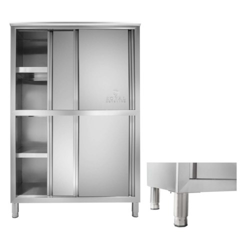 Szafa gastronomiczna magazynowa ze stali nierdzewnej drzwi suwane 180x118x50CM Royal Catering Szafa gastronomiczna magazynowa ze stali nierdzewnej drzwi suwane 180x118x50CM Royal Catering