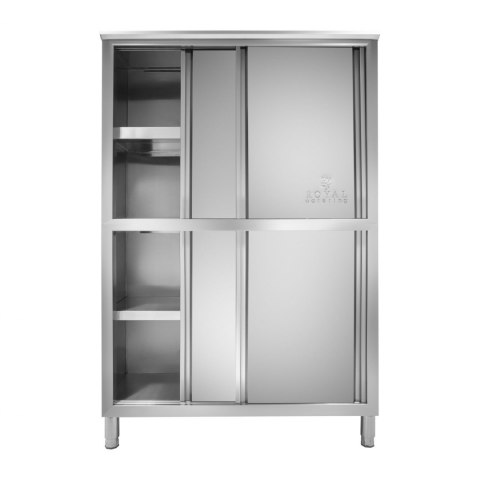 Szafa gastronomiczna magazynowa ze stali nierdzewnej drzwi suwane 180x118x50CM Royal Catering Szafa gastronomiczna magazynowa ze stali nierdzewnej drzwi suwane 180x118x50CM Royal Catering