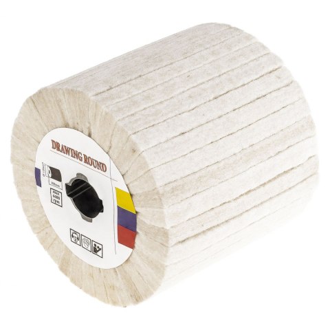 Walec polerski filcowy 120x100mm do satyniarki z filcu na wysoki połysk MSW