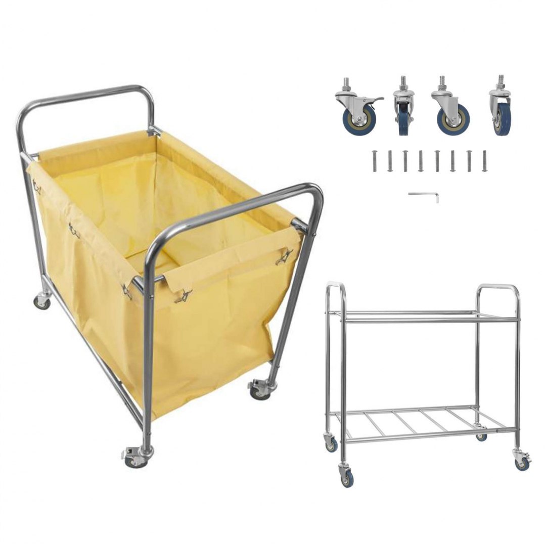 Wózek na brudne pranie stal nierdzewna 250L Royal Catering Wózek na brudne pranie stal nierdzewna 250L Royal Catering