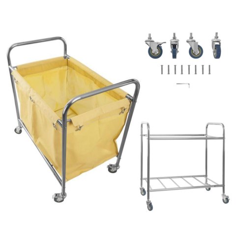 Wózek na brudne pranie stal nierdzewna 250L Royal Catering Wózek na brudne pranie stal nierdzewna 250L Royal Catering