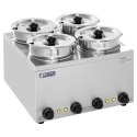 Bemar elektryczny podgrzewacz do zupy 600W 230V 4 x 3.8L Royal Catering