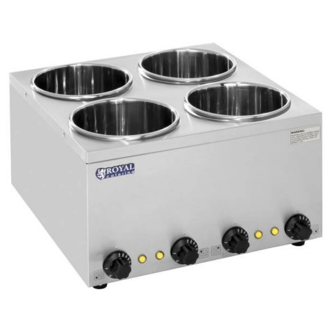 Bemar elektryczny podgrzewacz do zupy 600W 230V 4 x 3.8L Royal Catering Bemar elektryczny podgrzewacz do zupy 600W 230V 4 x 3.8L Royal Catering