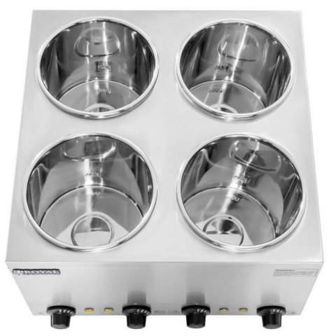 Bemar elektryczny podgrzewacz do zupy 600W 230V 4 x 3.8L Royal Catering Bemar elektryczny podgrzewacz do zupy 600W 230V 4 x 3.8L Royal Catering