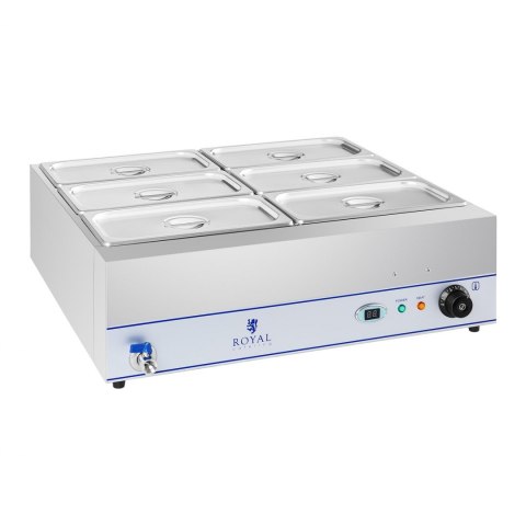 Bemar podgrzewacz wodny z kranem 6 x GN 1/3 2000W 230V Royal Catering Royal Catering Bemar podgrzewacz wodny z kranem 6 x GN 1/3 2000W 230V Royal Catering Royal Catering