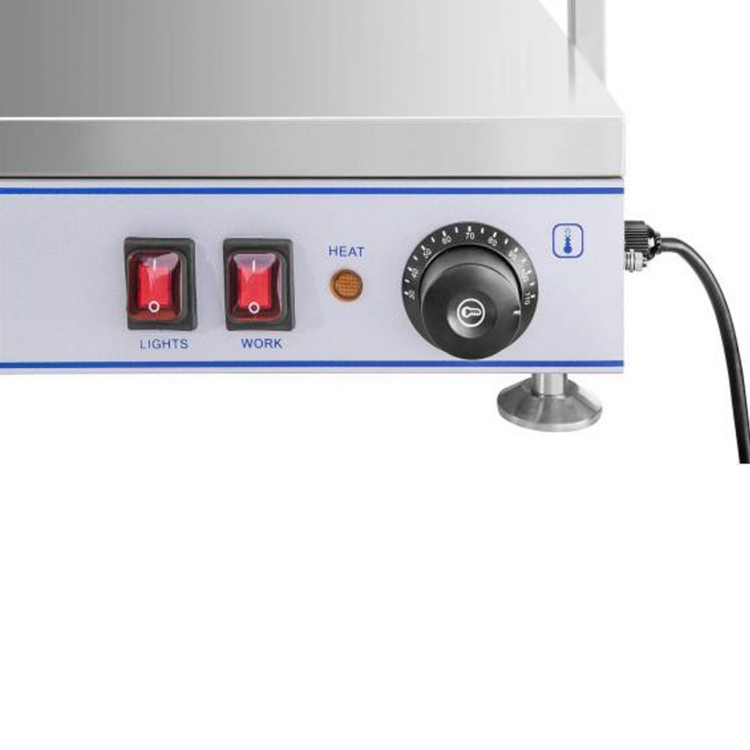 Elektryczna płyta taca grzewcza kompaktowa 3 lampy halogenowe 1550W 230V Royal Catering Elektryczna płyta taca grzewcza kompaktowa 3 lampy halogenowe 1550W 230V Royal Catering