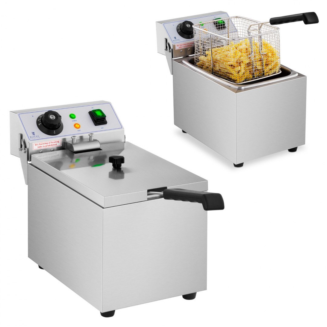 Frytownica nastawna gastronomiczna elektryczna 230 V 3200W 8 L Royal Catering Frytownica nastawna gastronomiczna elektryczna 230 V 3200W 8 L Royal Catering