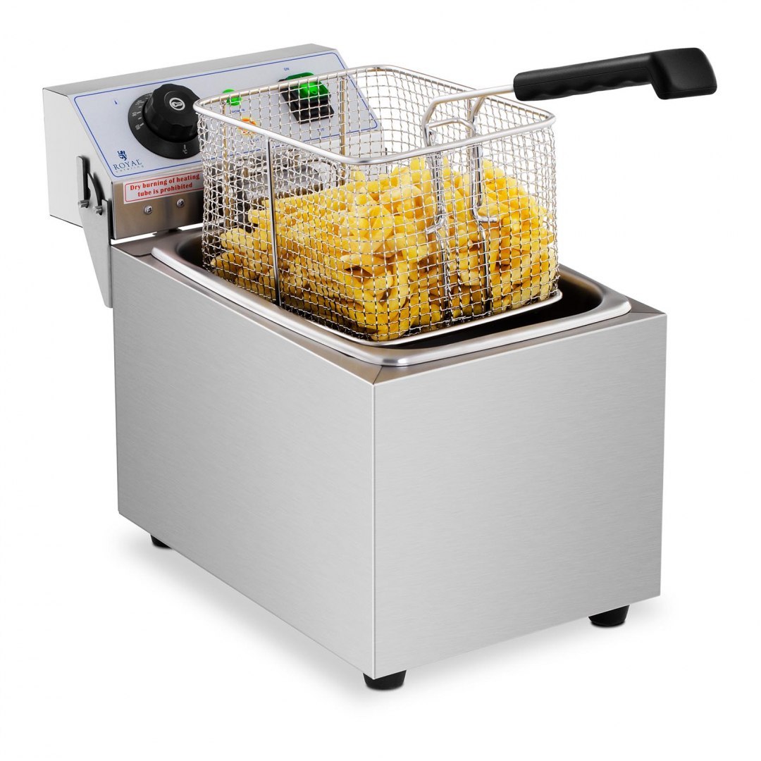 Frytownica nastawna gastronomiczna elektryczna 230 V 3200W 8 L Royal Catering Frytownica nastawna gastronomiczna elektryczna 230 V 3200W 8 L Royal Catering