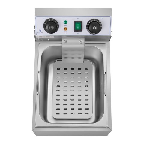 Frytownica nastawna gastronomiczna elektryczna TIMER 230 V 3200W 10 L Royal Catering Frytownica nastawna gastronomiczna elektryczna TIMER 230 V 3200W 10 L Royal Catering