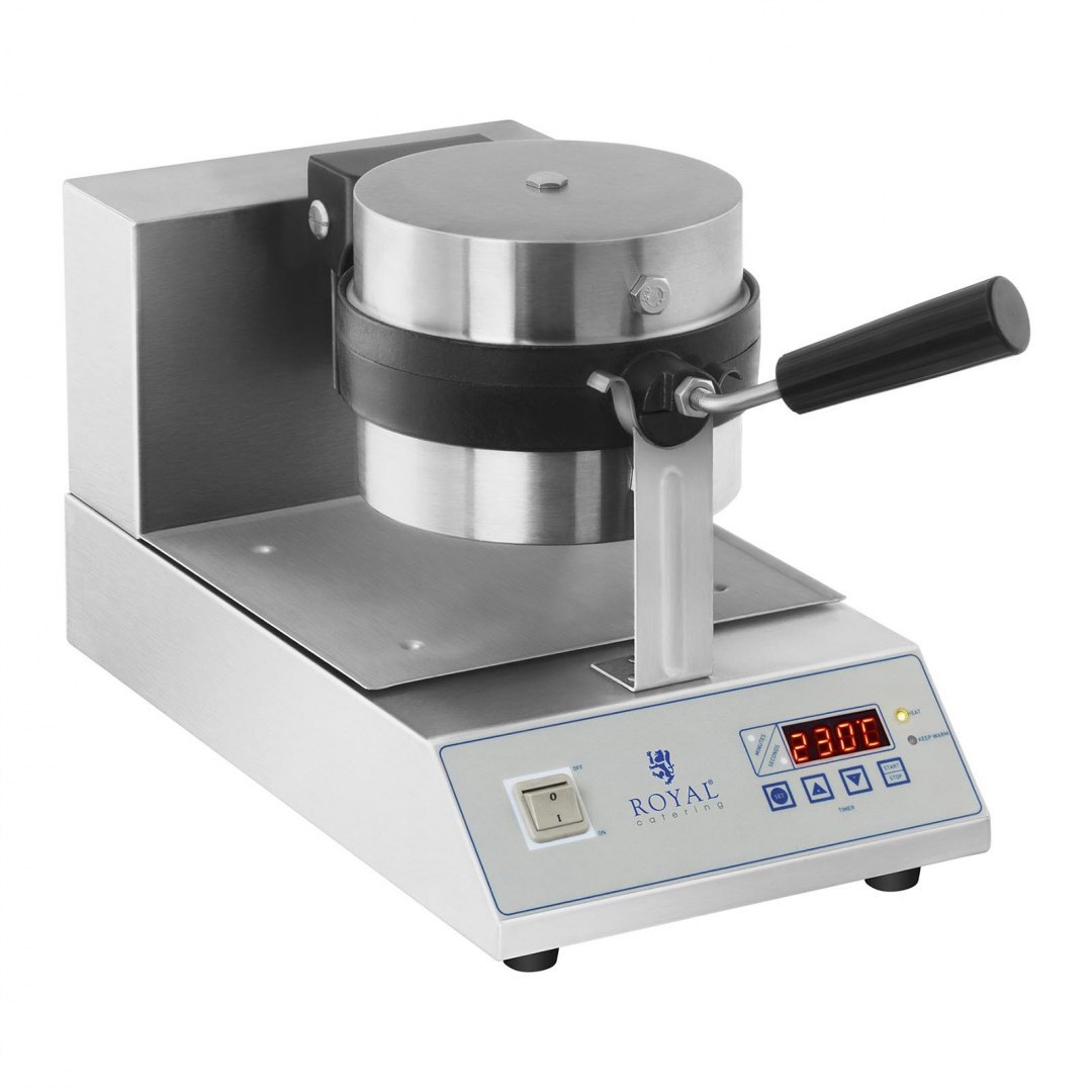 Gofrownica obrotowa do gofrów okrągłych ćwiartek śr. 18cm 1300W RCWM-1300-RE Royal Catering Gofrownica obrotowa do gofrów okrągłych ćwiartek śr. 18cm 1300W RCWM-1300-RE Royal Catering