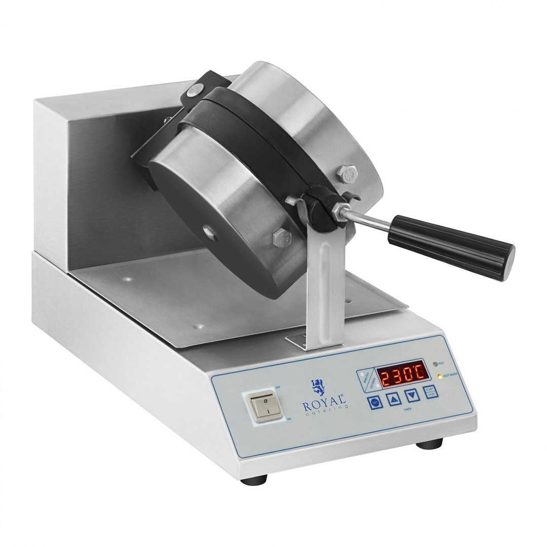 Gofrownica obrotowa do gofrów okrągłych ćwiartek śr. 18cm 1300W RCWM-1300-RE Royal Catering Gofrownica obrotowa do gofrów okrągłych ćwiartek śr. 18cm 1300W RCWM-1300-RE Royal Catering