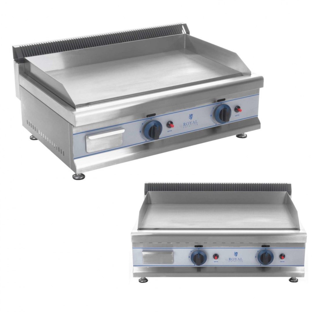 Grill podwójny gładki gazowy na gaz LPG / Propan-Butan 2 x 3000 W 30 mbar Royal Catering Grill podwójny gładki gazowy na gaz LPG / Propan-Butan 2 x 3000 W 30 mbar Royal Catering