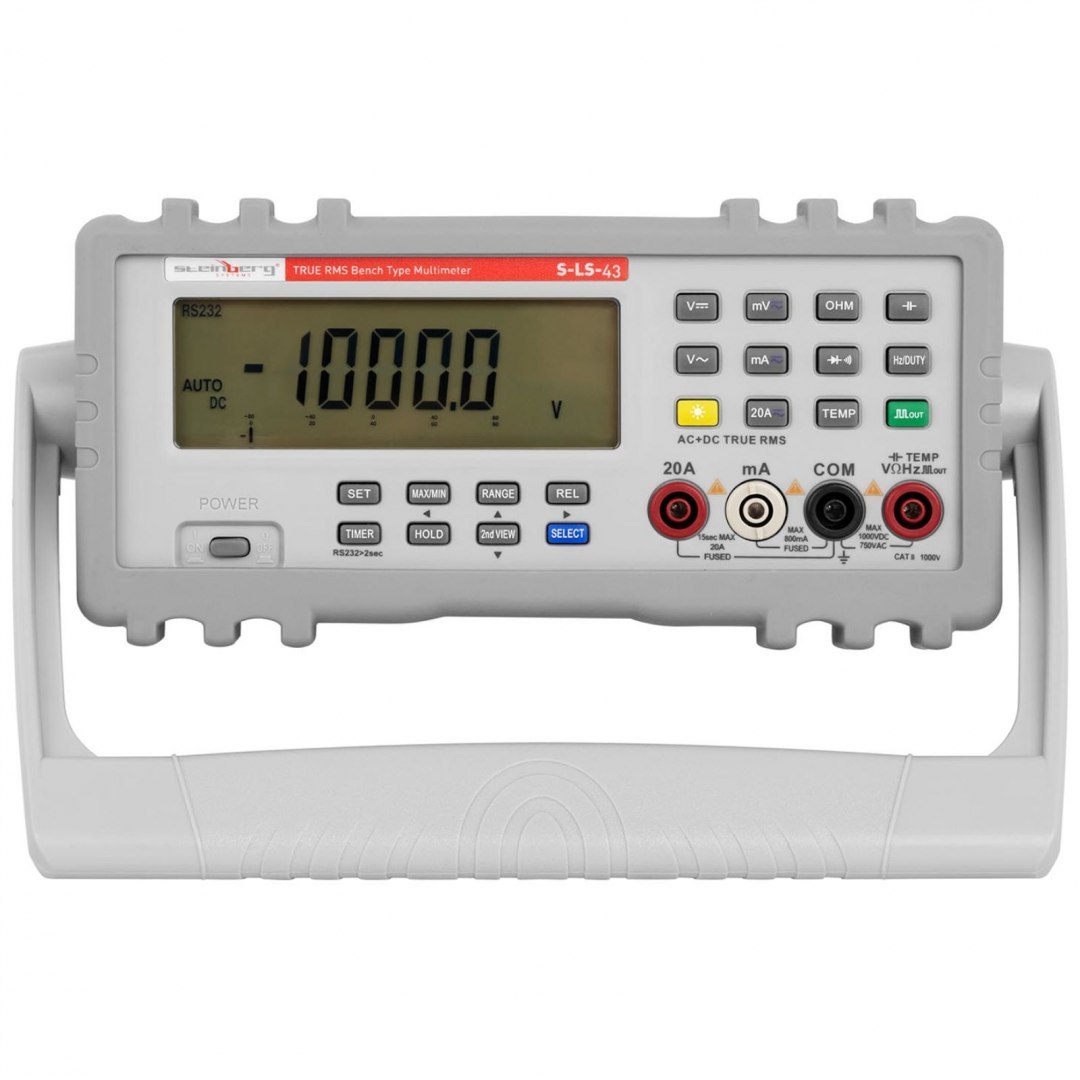 Multimetr miernik cyfrowy prądu laboratoryjny stacjonarny 50 funkcji True RMS LCD Steinberg Systems Multimetr miernik cyfrowy prądu laboratoryjny stacjonarny 50 funkcji True RMS LCD Steinberg Systems