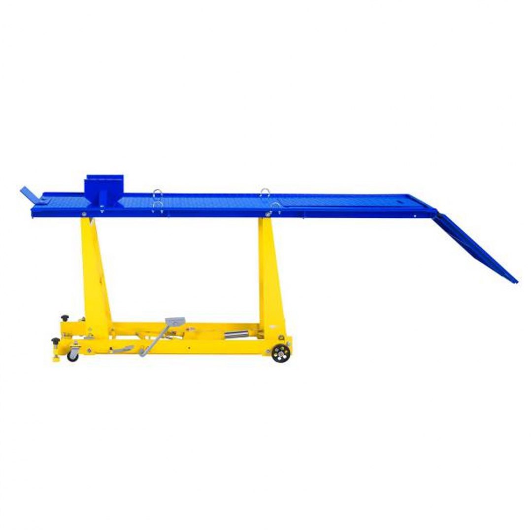 Platforma winda podnośnik stołowy motocyklowy do motocykli z podjazdem 450kg 206 x 55 cm MSW MHB-450-780.1 MSW Platforma winda podnośnik stołowy motocyklowy do motocykli z podjazdem 450kg 206 x 55 cm MSW MHB-450-780.1 MSW