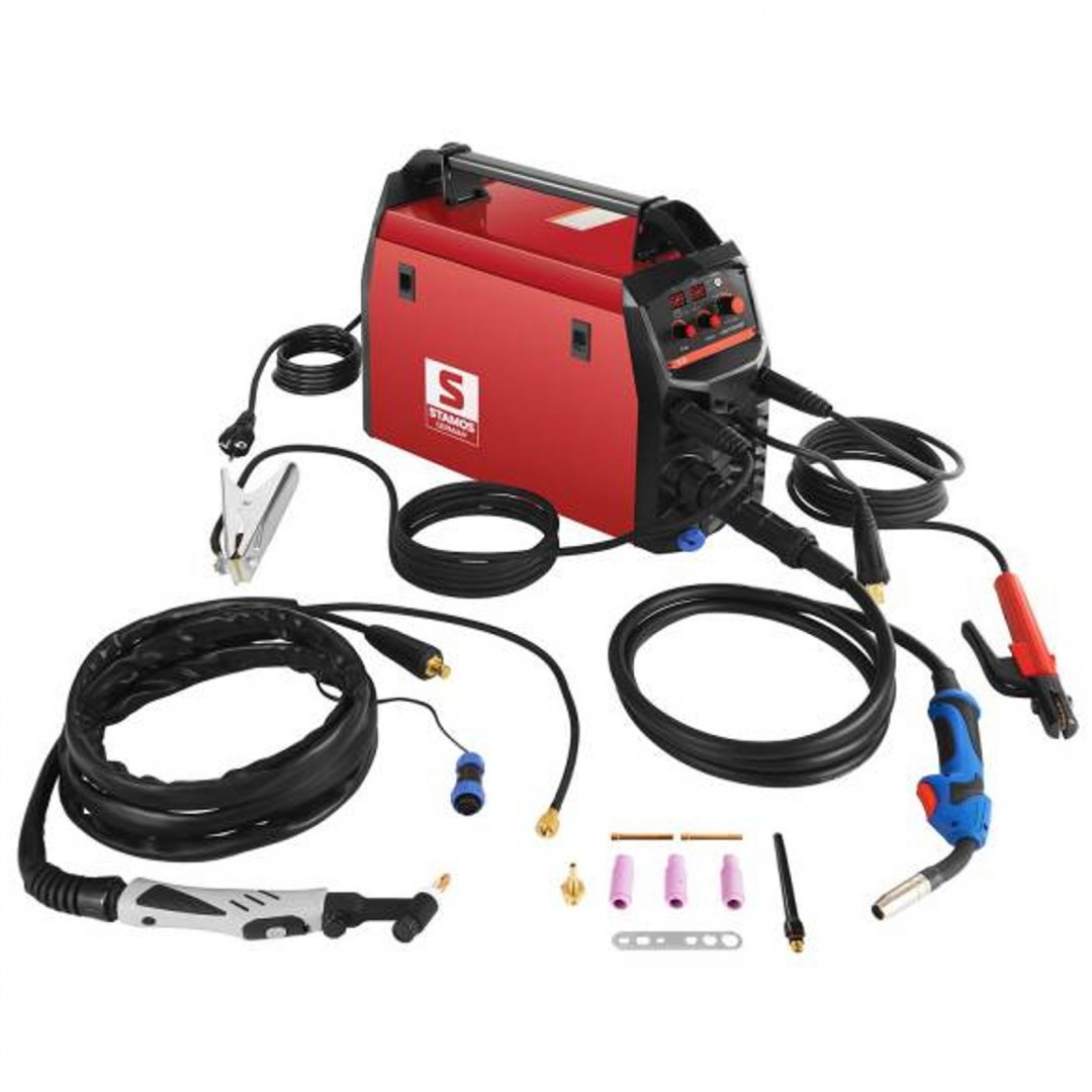 Półautomat spawalniczy spawarka migomat TIG MIG MAG MMA IGBT S-MULTI 195A Stamos Germany Stamos Germany Półautomat spawalniczy spawarka migomat TIG MIG MAG MMA IGBT S-MULTI 195A Stamos Germany Stamos Germany