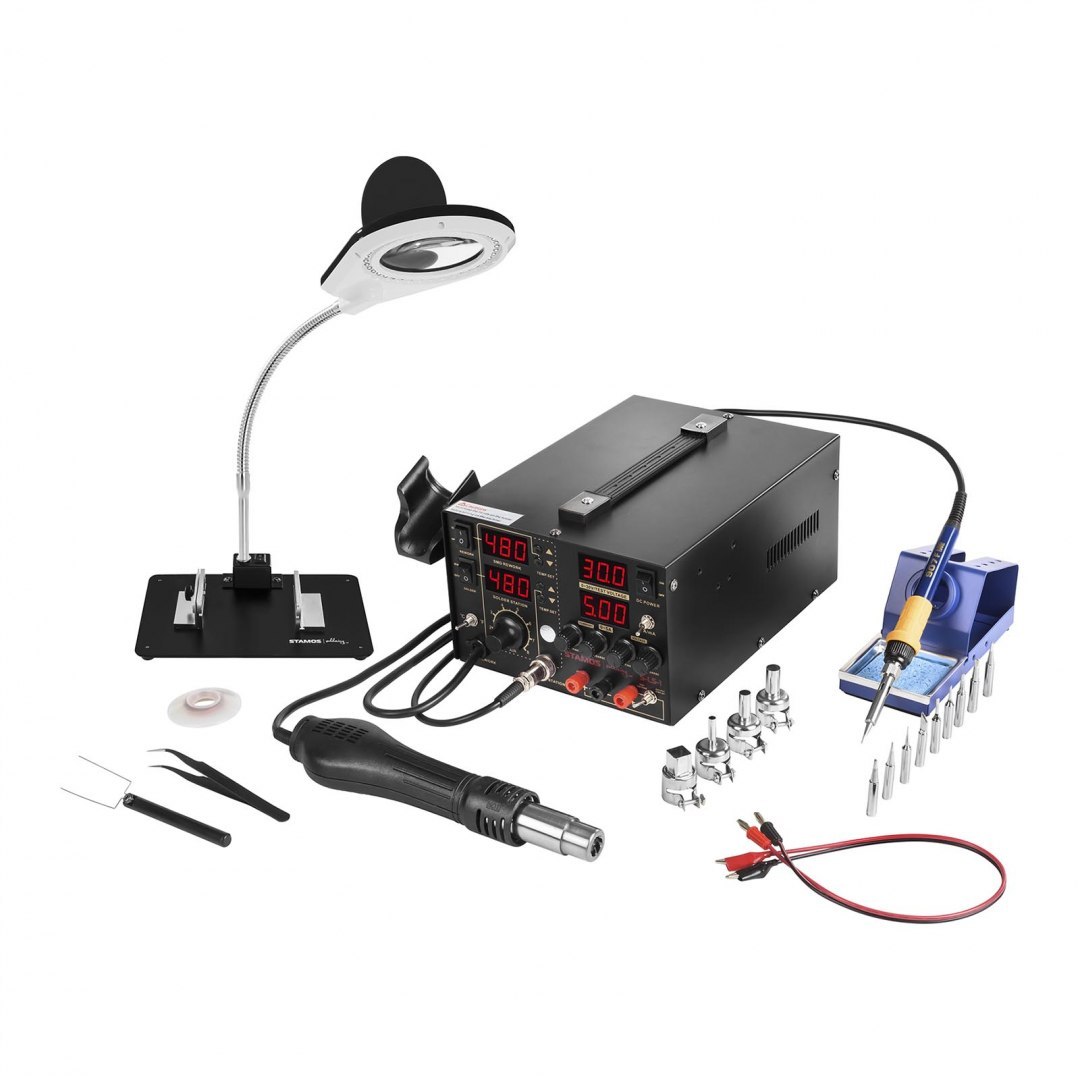 Profesjonalna stacja lutownicza Hot Air zasilacz laboratoryjny S-LS-1 Stamos Soldering Profesjonalna stacja lutownicza Hot Air zasilacz laboratoryjny S-LS-1 Stamos Soldering