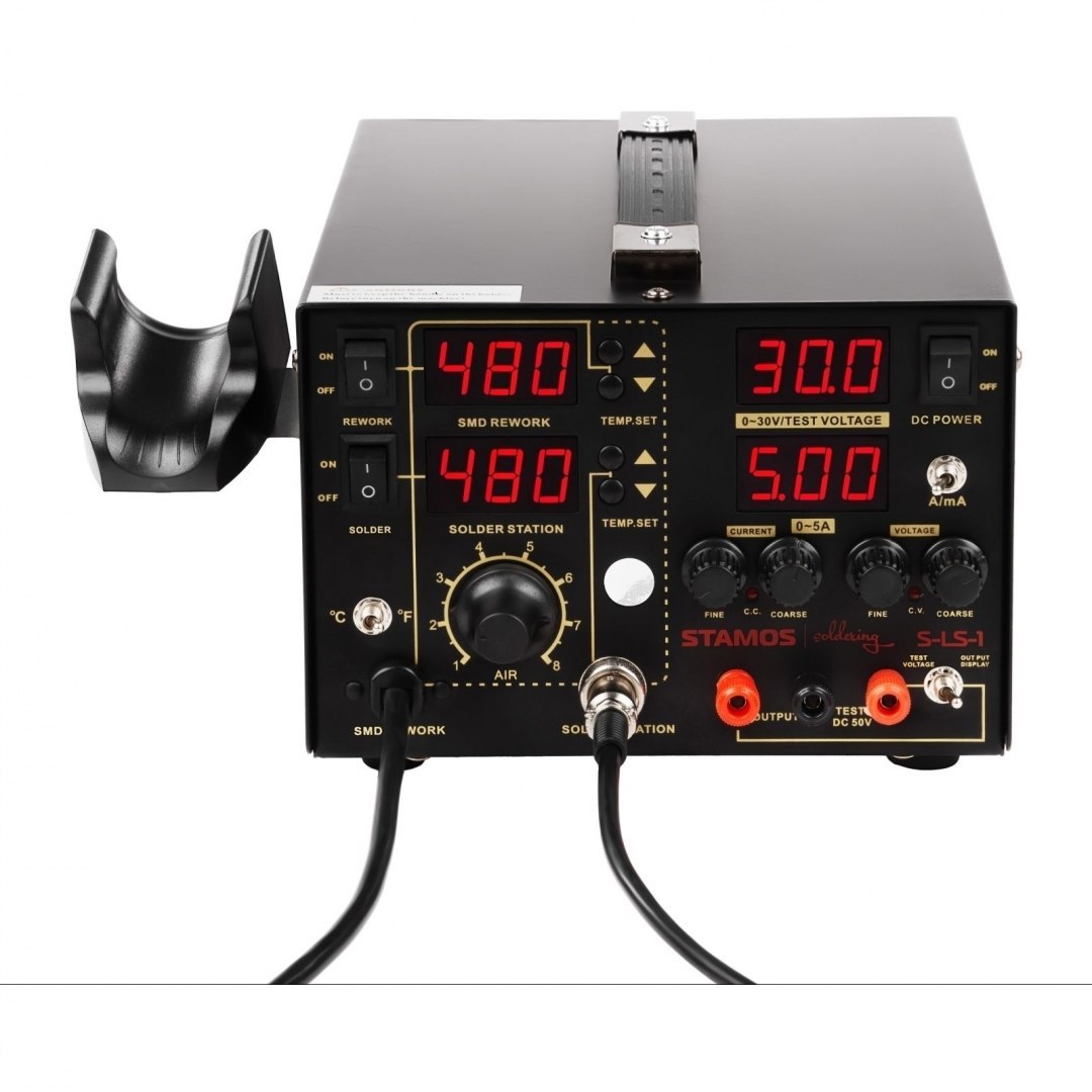Profesjonalna stacja lutownicza Hot Air zasilacz laboratoryjny S-LS-1 Stamos Soldering Profesjonalna stacja lutownicza Hot Air zasilacz laboratoryjny S-LS-1 Stamos Soldering