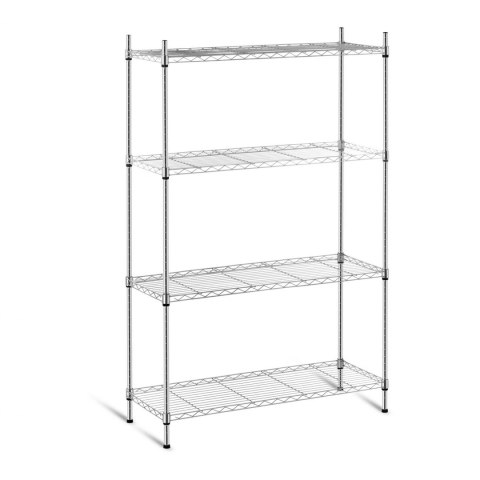Regał magazynowy druciany ażurowy chromowany 137x90x35cm do 120kg Royal Catering Regał magazynowy druciany ażurowy chromowany 137x90x35cm do 120kg Royal Catering