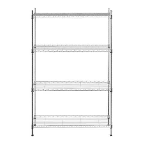 Regał magazynowy druciany ażurowy chromowany 137x90x35cm do 120kg Royal Catering Regał magazynowy druciany ażurowy chromowany 137x90x35cm do 120kg Royal Catering