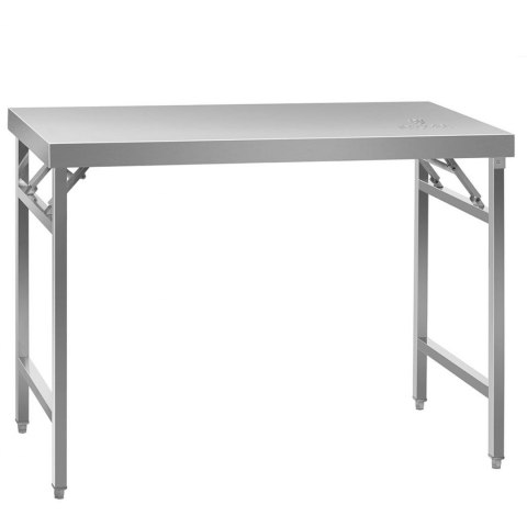 Składany stół roboczy ze stali nierdzewnej 120 x 60cm do 120kg Royal Catering RCAT-120K Royal Catering Składany stół roboczy ze stali nierdzewnej 120 x 60cm do 120kg Royal Catering RCAT-120K Royal Catering