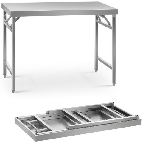 Stół ze stali nierdzewnej kuchenny składany 120 x 60 cm Royal Catering Stół ze stali nierdzewnej kuchenny składany 120 x 60 cm Royal Catering