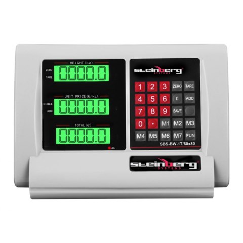 Waga platforma magazynowa bezprzewodowa WiFi SBS-BW-1T LCD do 1 Tony Steinberg Systems Waga platforma magazynowa bezprzewodowa WiFi SBS-BW-1T LCD do 1 Tony Steinberg Systems