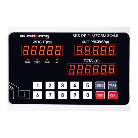 Waga platformowa magazynowa SBS-PF-100A1 LED do 100kg Steinberg Systems Waga platformowa magazynowa SBS-PF-100A1 LED do 100kg Steinberg Systems