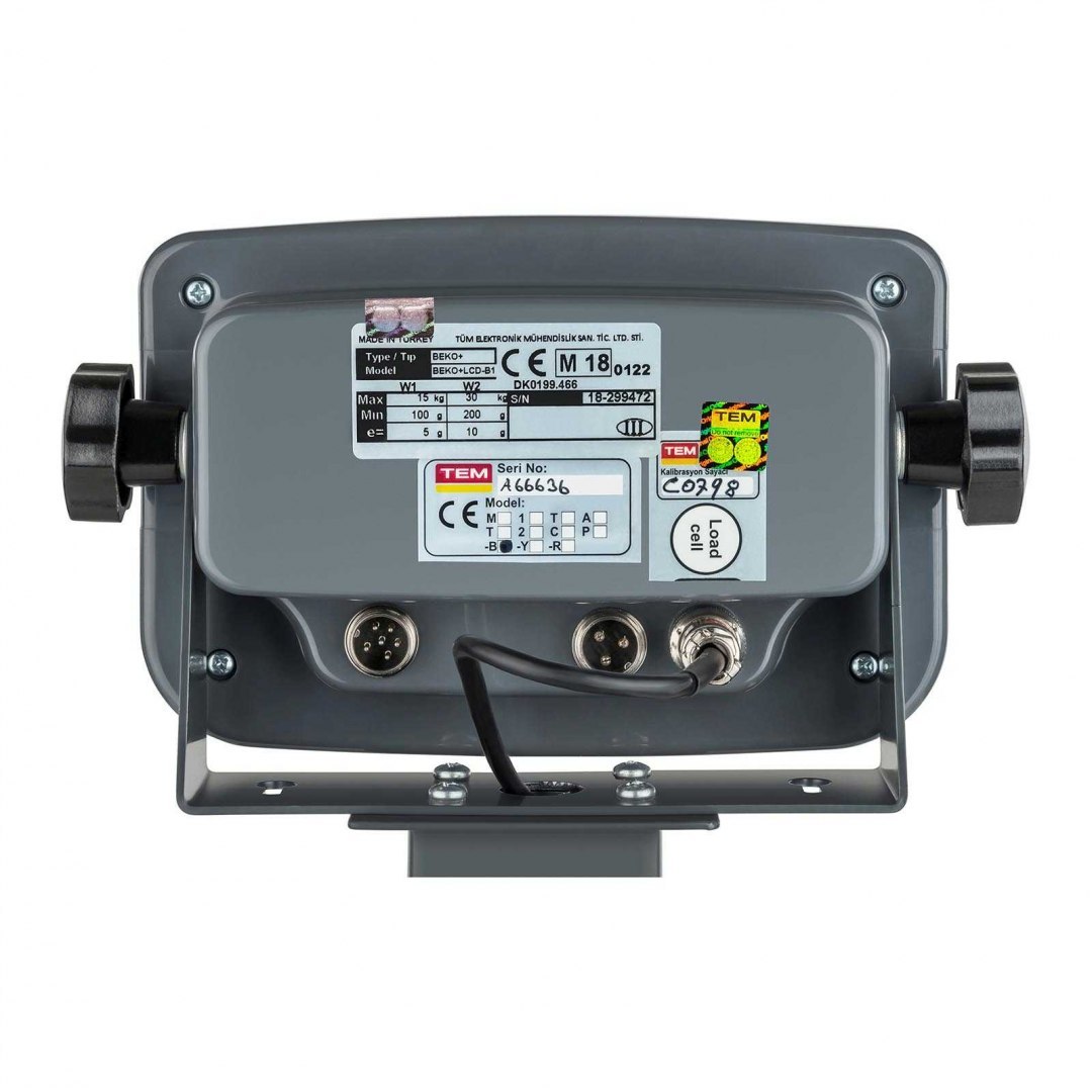 Waga platformowa magazynowa zalegalizowana BEKO+ TEM RS232 30kg / 10g TEM Waga platformowa magazynowa zalegalizowana BEKO+ TEM RS232 30kg / 10g TEM