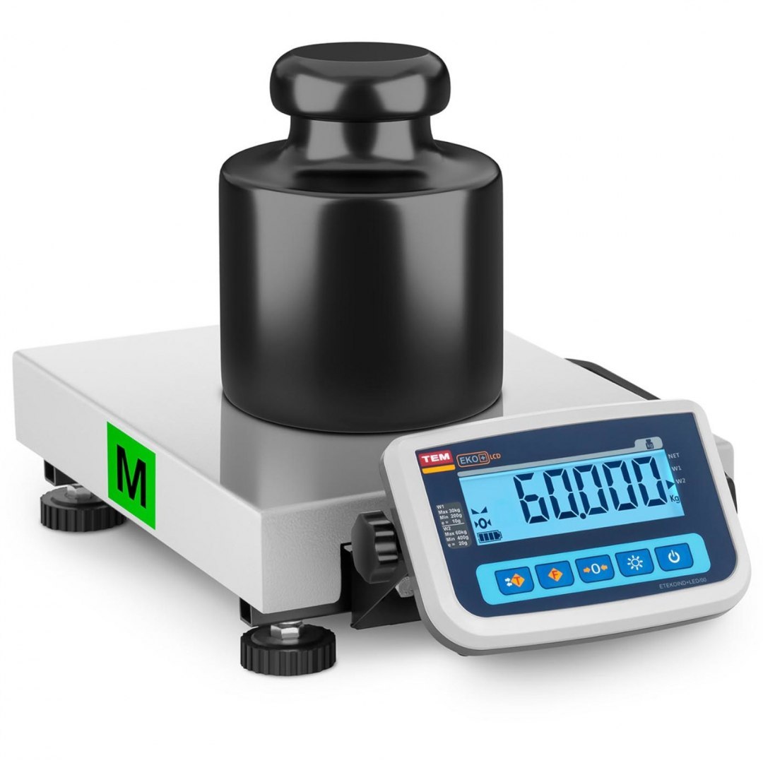 Waga pocztowa do paczek i listów 60 kg / 20 g LCD M LEGALIZACJA TEM Waga pocztowa do paczek i listów 60 kg / 20 g LCD M LEGALIZACJA TEM