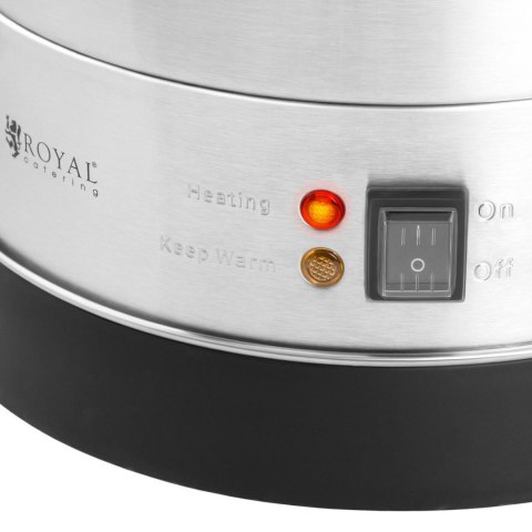 Warnik podgrzewacz do wody grzańca podwójne ścianki stalowy 14.5L 2500 W Royal Catering Warnik podgrzewacz do wody grzańca podwójne ścianki stalowy 14.5L 2500 W Royal Catering