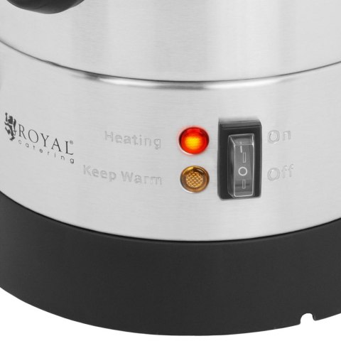 Warnik podgrzewacz do wody grzańca podwójne ścianki stalowy 8.7L 1500 W Royal Catering Warnik podgrzewacz do wody grzańca podwójne ścianki stalowy 8.7L 1500 W Royal Catering