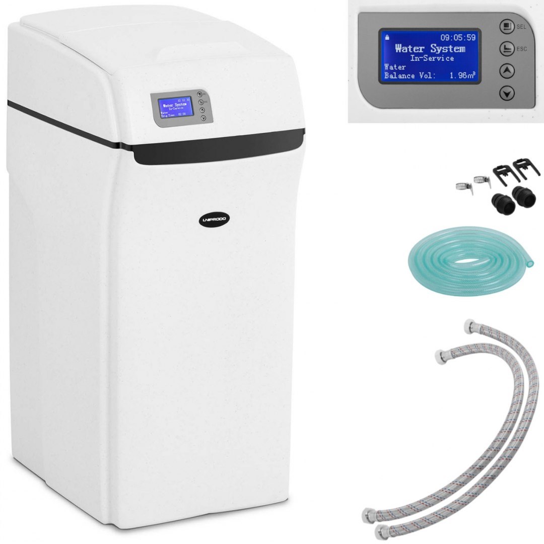 Zmiękczacz odkamieniacz do wody z automatycznym zaworem 30 l 3.3 W LCD UNIPRODO Zmiękczacz odkamieniacz do wody z automatycznym zaworem 30 l 3.3 W LCD UNIPRODO