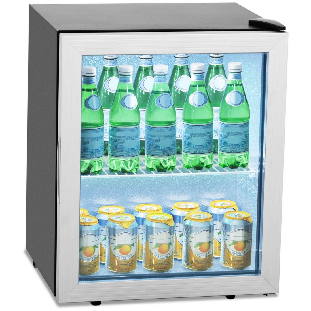 Lodówka na napoje witryna chłodnicza stal 54 l czarna Royal Catering Lodówka na napoje witryna chłodnicza stal 54 l czarna Royal Catering