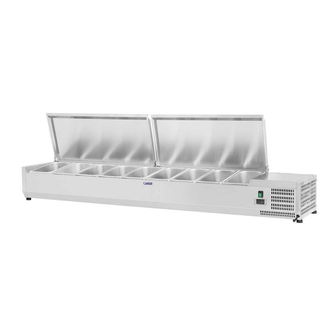 Nadstawa chłodnicza ze stalową pokrywą 9x GN1/3 200cm Royal Catering Nadstawa chłodnicza ze stalową pokrywą 9x GN1/3 200cm Royal Catering