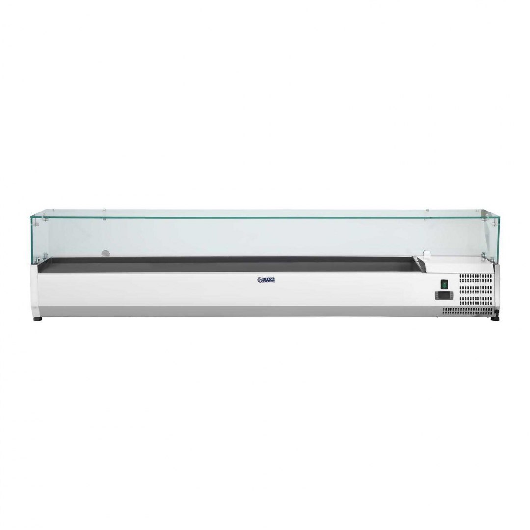 Nadstawa chłodnicza ze szklaną osłoną 10x GN1/4 200cm Royal Catering Nadstawa chłodnicza ze szklaną osłoną 10x GN1/4 200cm Royal Catering