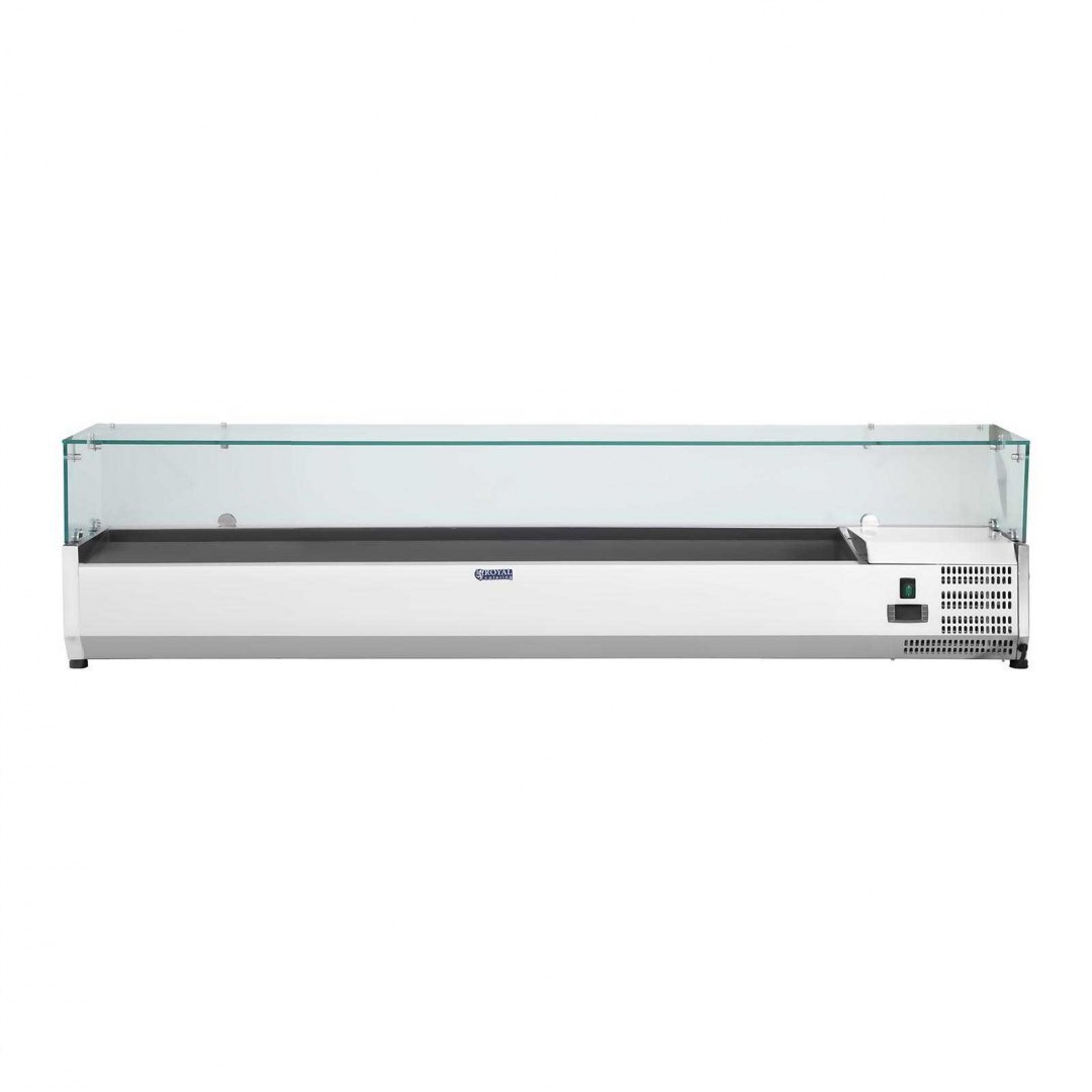 Nadstawa chłodnicza ze szklaną osłoną 9x GN1/3 200cm Royal Catering Nadstawa chłodnicza ze szklaną osłoną 9x GN1/3 200cm Royal Catering